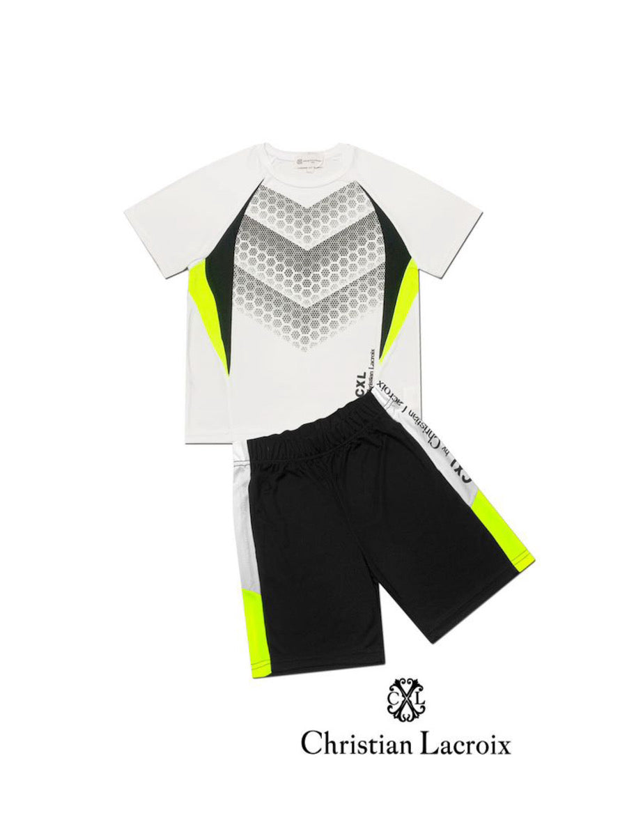 Ensemble tshirt short blanc garçon Christian LaCroix