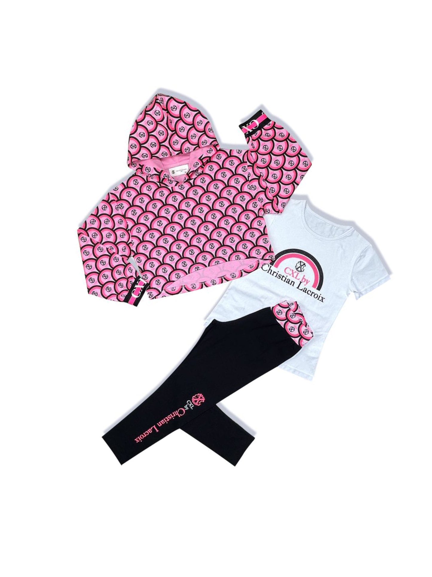 Ensemble 3PCS rose/violet fille Christian LaCroix
