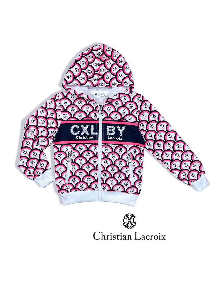 Gilet rose/blanc fille Christian LaCroix
