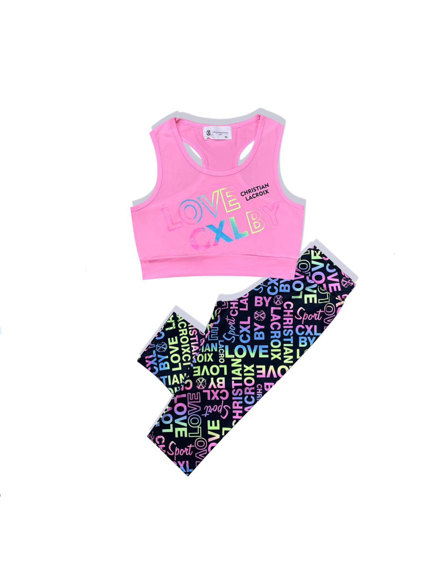 Ensemble débardeur legging rose fille Christian LaCroix