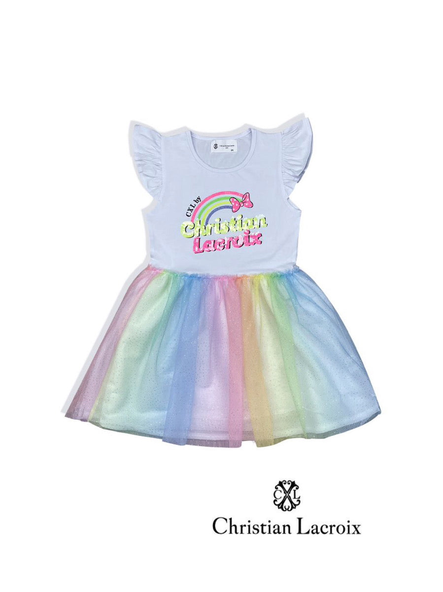 Robe blanche licorne bébé fille Christian LaCroix