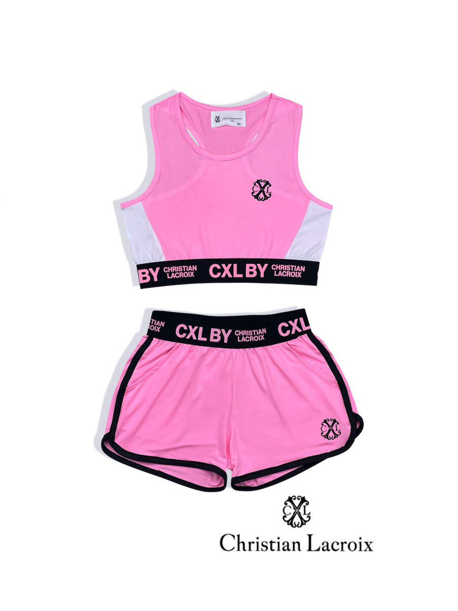 Ensemble débardeur short rose fille Christian LaCroix