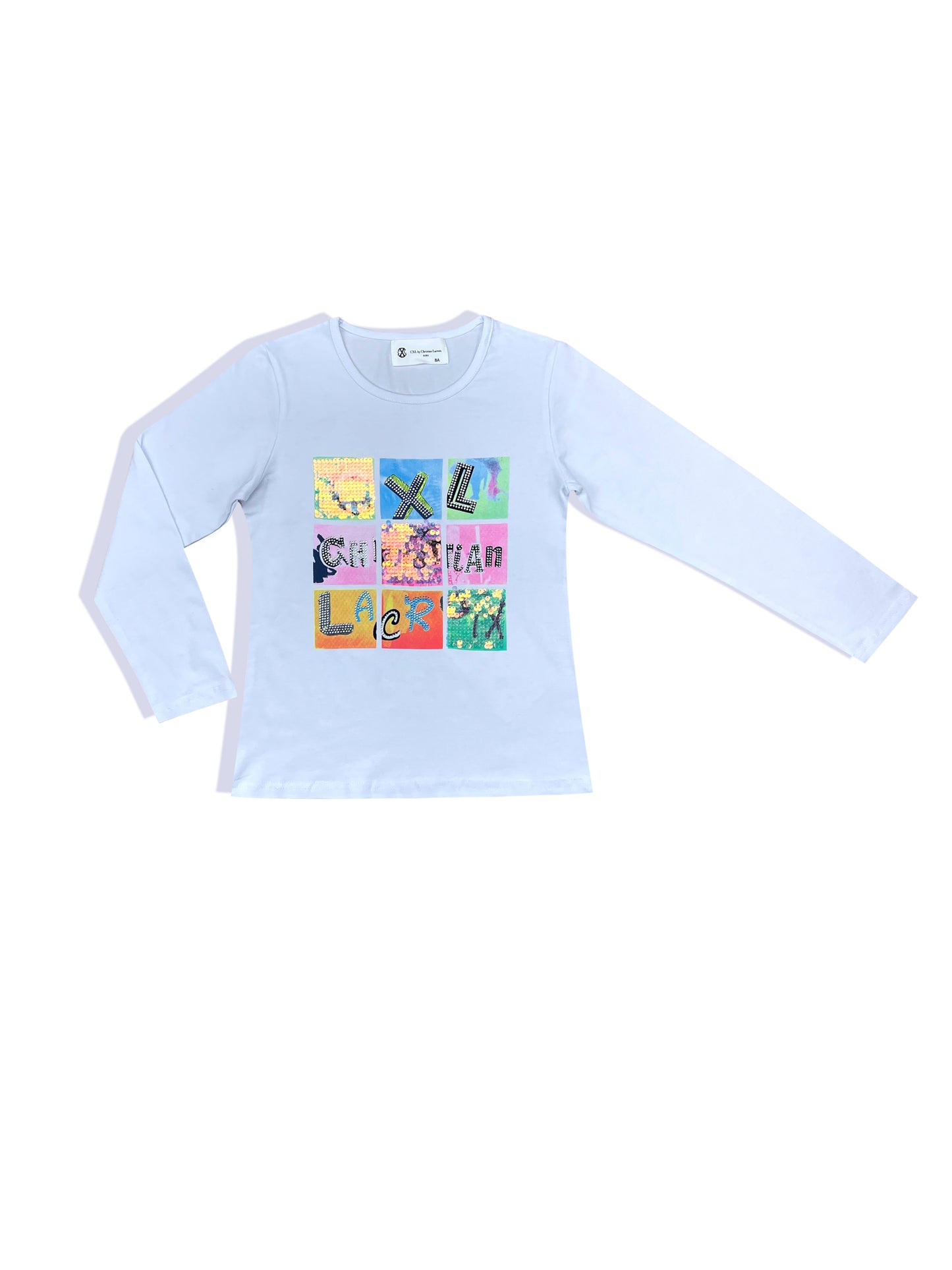 Tshirt manche longue blanc fille Christian LaCroix