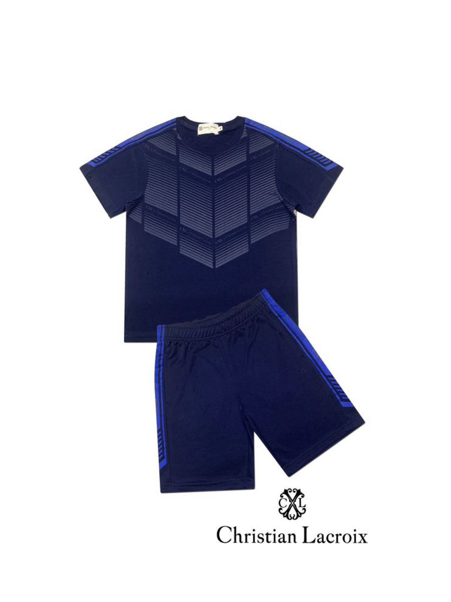 Ensemble tshirt short marine garçon Christian LaCroix