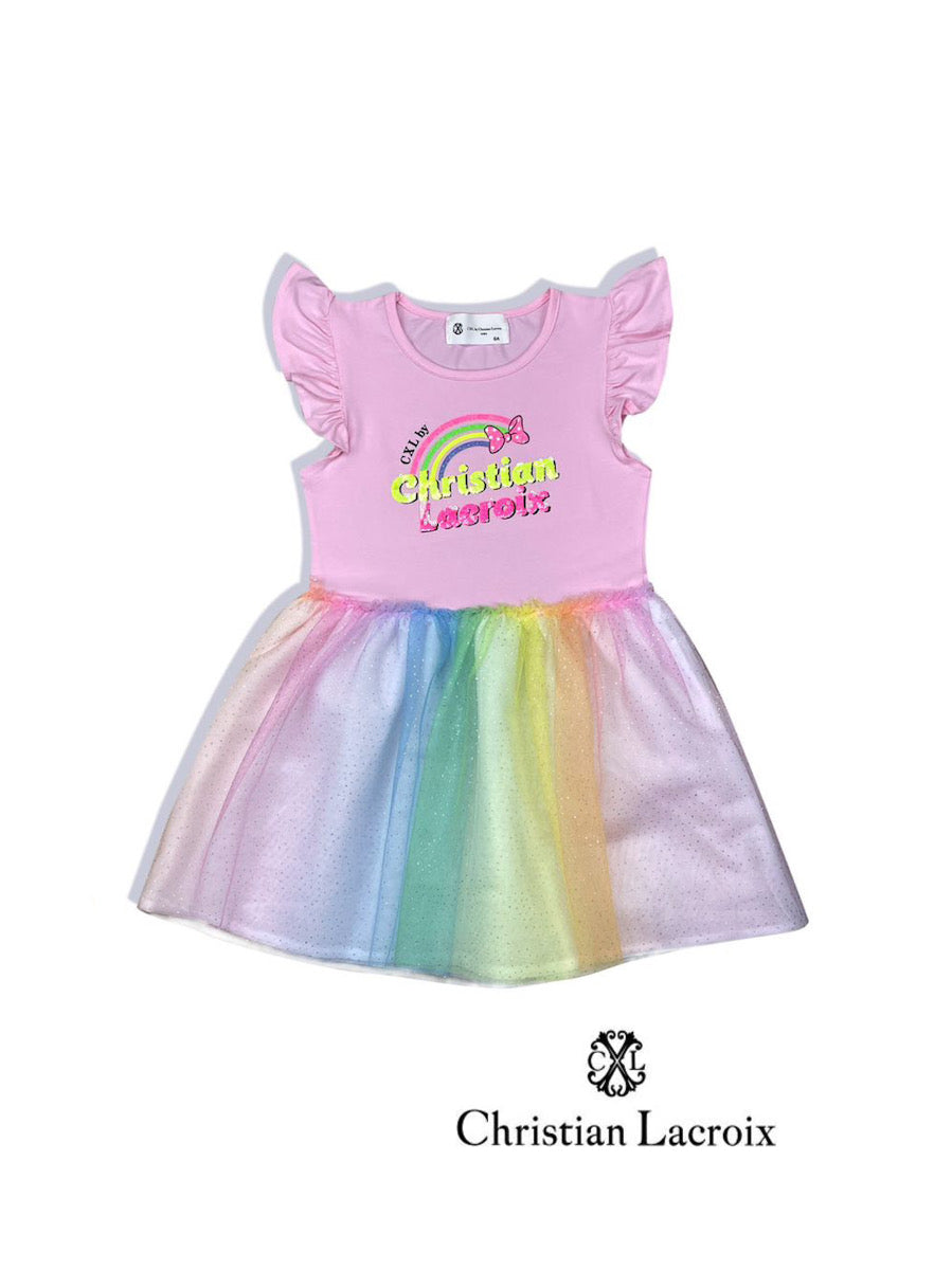 Robe rose licorne bébé fille Christian LaCroix