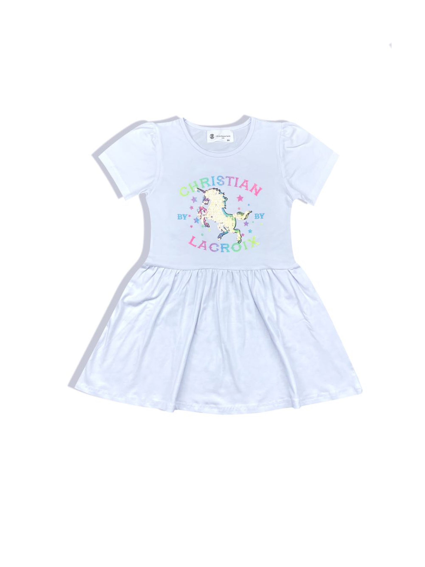 Robe blanche licorne fille Christian LaCroix