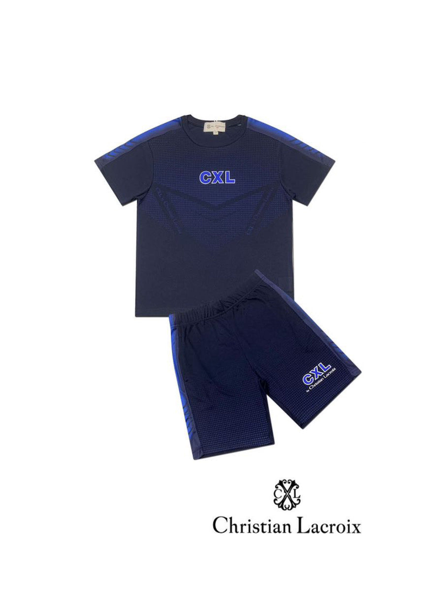 Ensemble tshirt short marine garçon Christian LaCroix