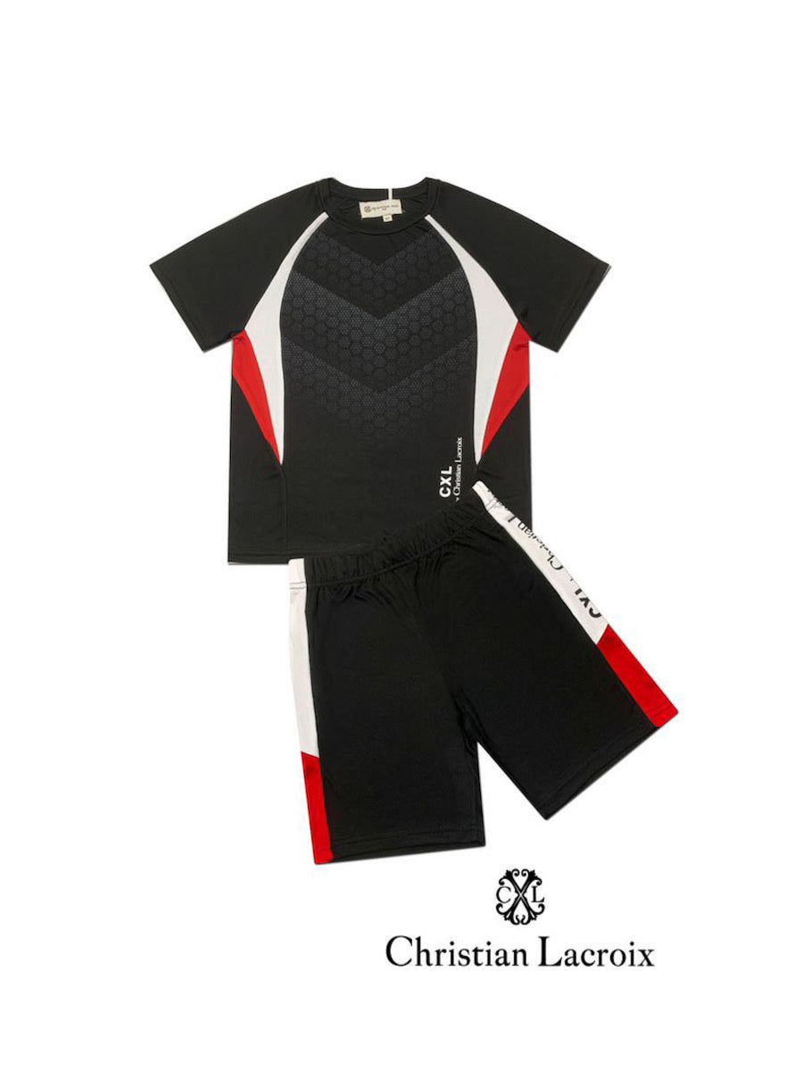 Ensemble tshirt short noir garçon Christian LaCroix