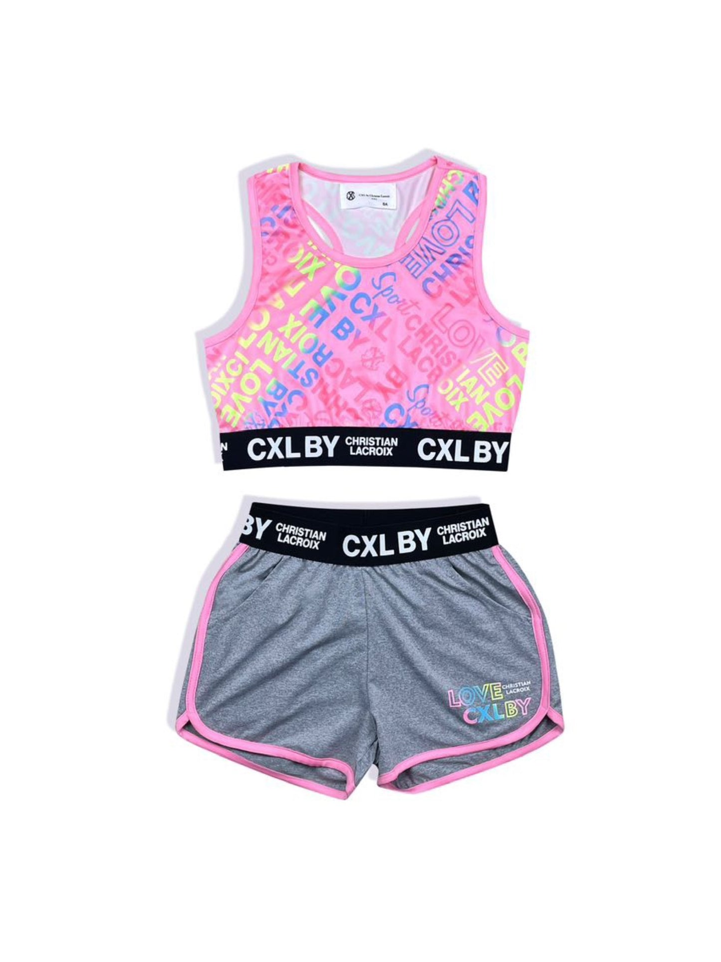 Ensemble débardeur short rose fille Christian LaCroix