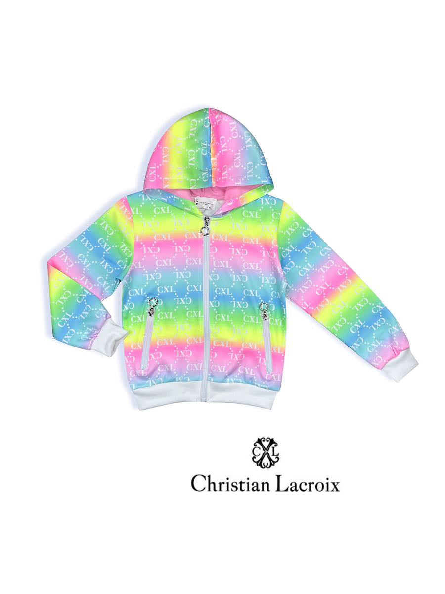 Gilet rose/jaune fille Christian LaCroix