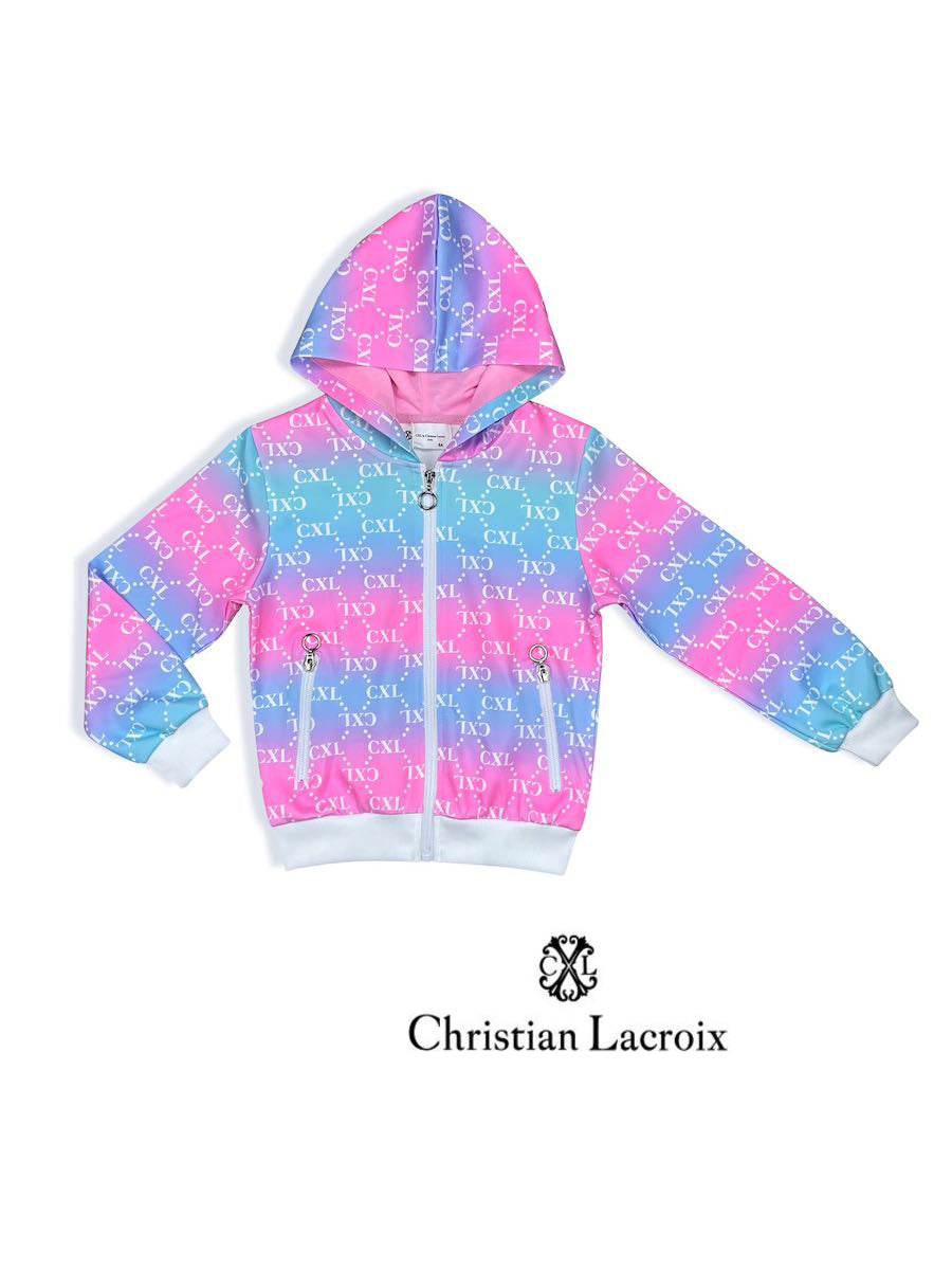 Gilet violet/bleu fille Christian LaCroix