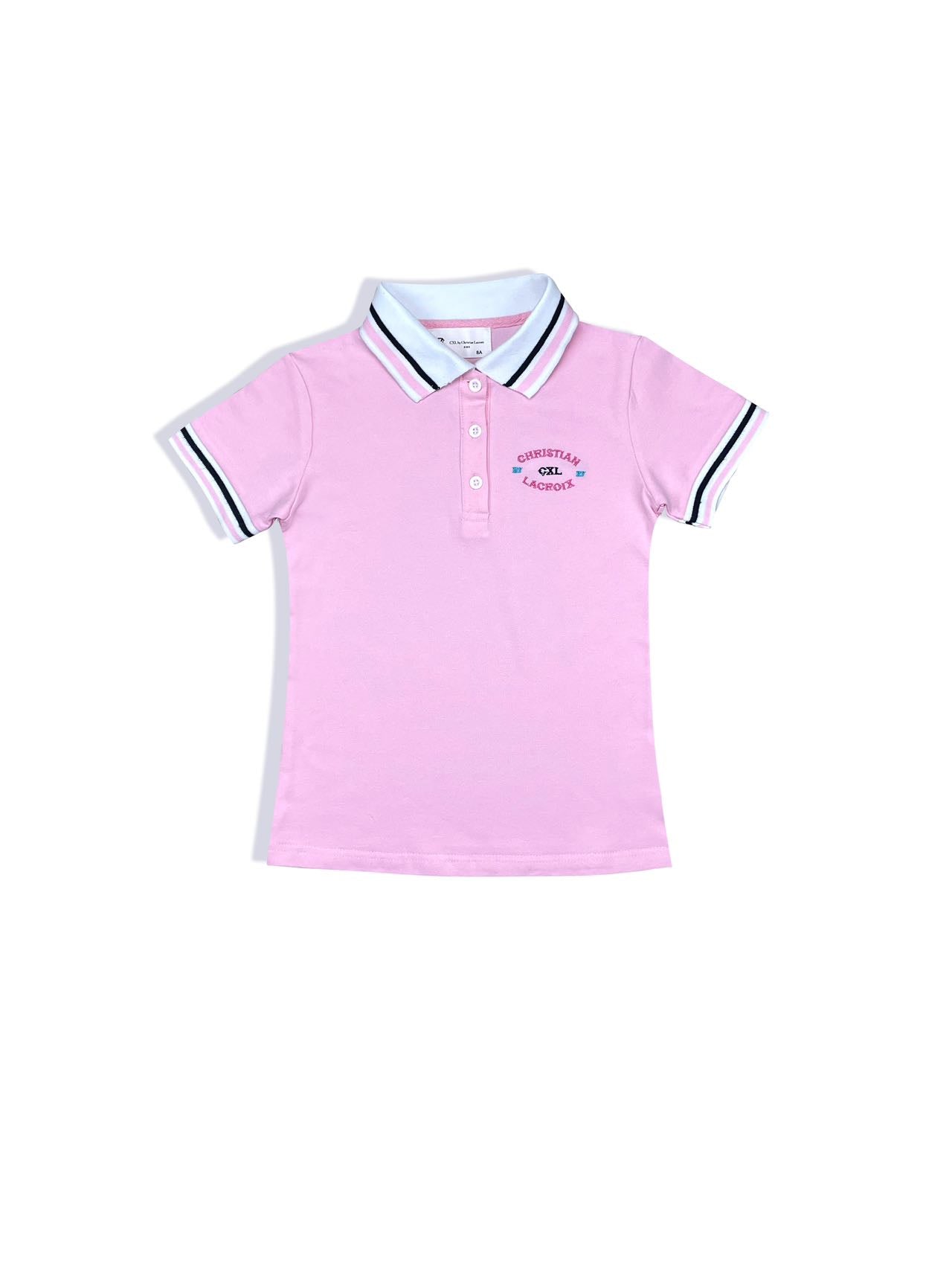 Tshirt polo rose fille Christian LaCroix