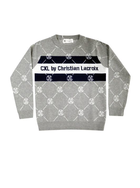 Pull gris garçon CXL by Christian LaCroix