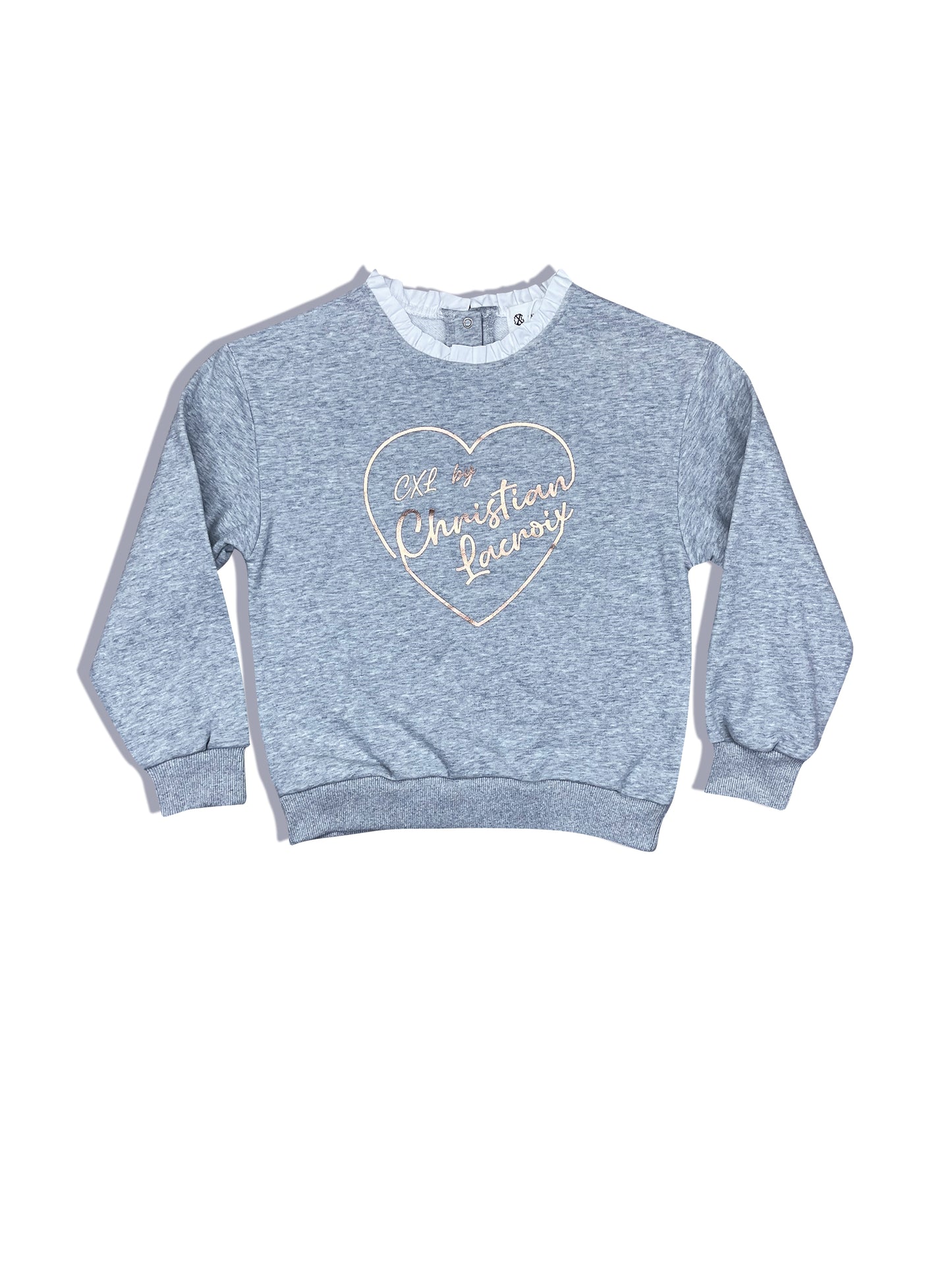 Sweat gris fille CXL by Christian LaCroix