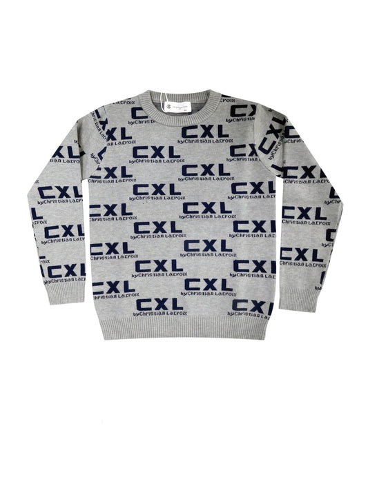 Pull gris garçon CXL by Christian LaCroix