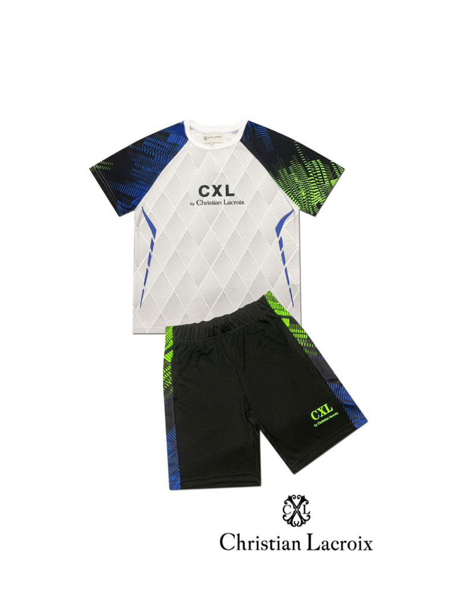 Ensemble tshirt short blanc garçon Christian LaCroix