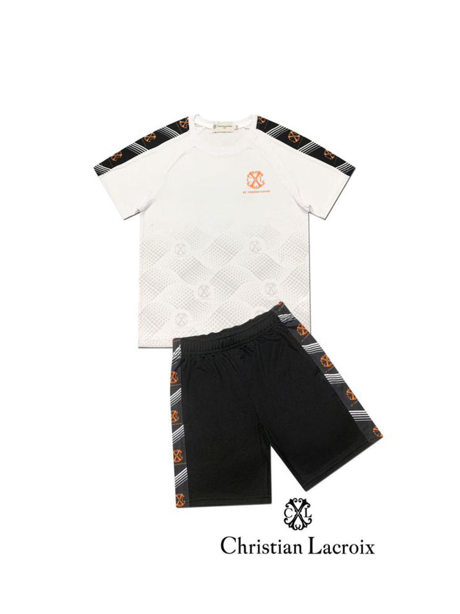 Ensemble tshirt short blanc garçon Christian LaCroix