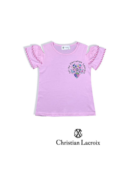 Tshirt rose fille Christian LaCroix