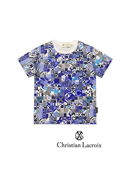 Tshirt bleu garçon Christian LaCroix