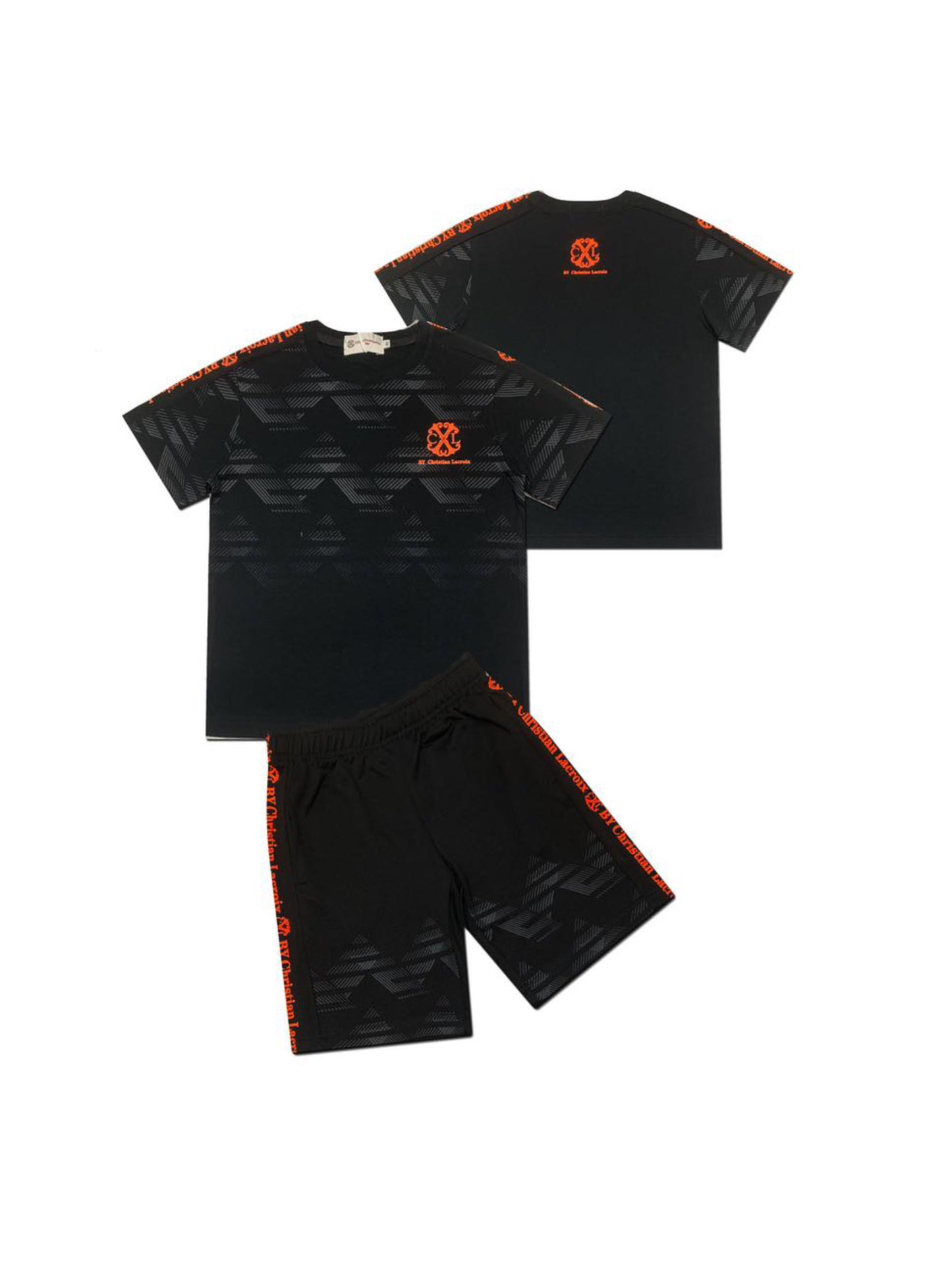 Ensemble tshirt short noir garçon Christian LaCroix