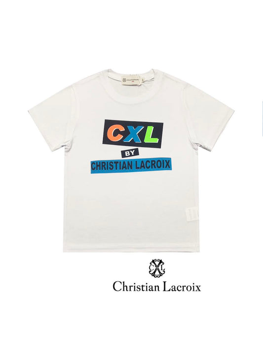Tshirt blanc garçon Christian LaCroix