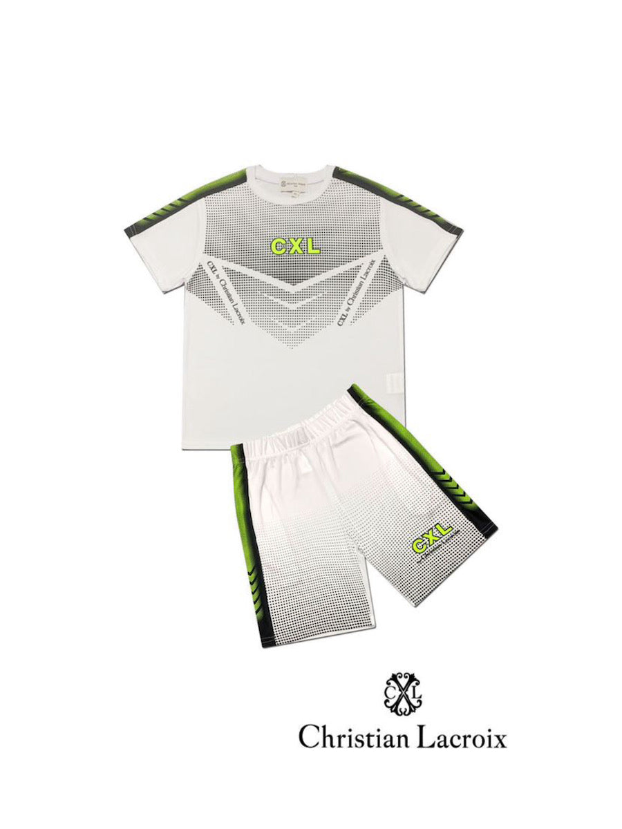 Ensemble tshirt short blanc garçon Christian LaCroix