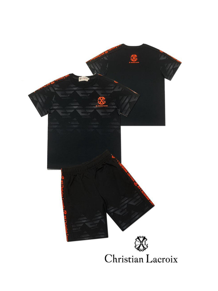 Ensemble tshirt short noir garçon Christian LaCroix