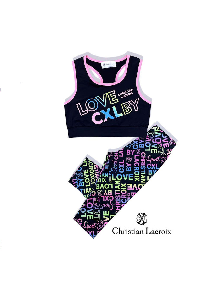 Ensemble débardeur legging noir fille Christian LaCroix