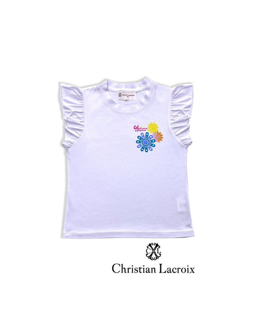 Tshirt blanc fille Christian LaCroix